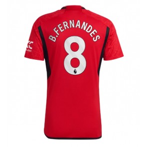 Maillot de foot Manchester United Bruno Fernandes #8 Domicile 2023-24 Manches Courte